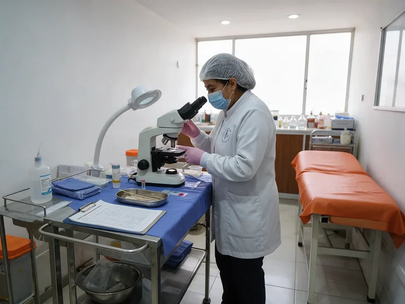 Profesional del laboratorio en su área de trabajo